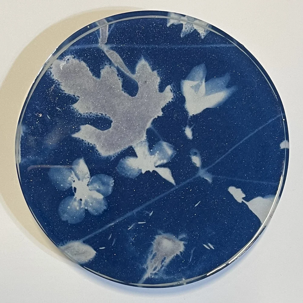 cyanotype coasters — SDS